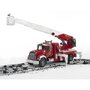 BRUDER - Masina de pompieri Camion Mack Granite , Cu scara, Cu sirena, Cu pompa de apa - 2