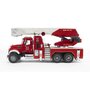 BRUDER - Masina de pompieri Camion Mack Granite , Cu scara, Cu sirena, Cu pompa de apa - 8