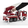 BRUDER - Masina de pompieri Camion Scania R-Series , Cu scara, Cu sirena, Cu pompa de apa - 2