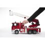 BRUDER - Masina de pompieri Camion Scania R-Series , Cu scara, Cu sirena, Cu pompa de apa - 10