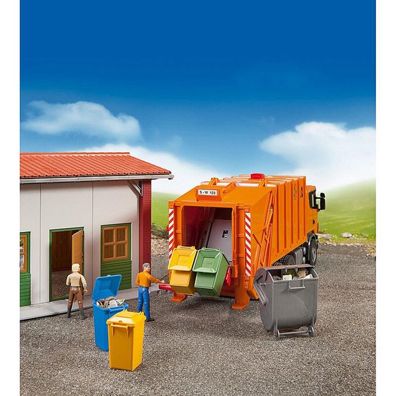 Bruder - masina de gunoi camion scania r-series