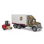 BRUDER - Camion UPS Mack Granite , Cu stivuitor - 1