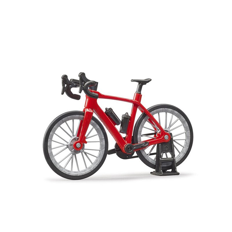 Bruder - figurina ciclist , cu bicicleta de curse