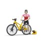 BRUDER - Figurina Ciclista , Cu bicicleta de munte - 2