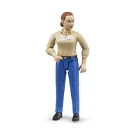 BRUDER - Figurina Femeie , Cu pantaloni albastri