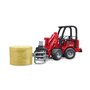 BRUDER - Incarcator Compact Schaffer 2630 , Cu 1 balot rotund, Cu graifer - 6