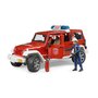 BRUDER - Masina Jeep Wrangler Unlimited Rubicon de pompieri , Cu figurina - 2
