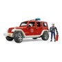 BRUDER - Masina Jeep Wrangler Unlimited Rubicon de pompieri , Cu figurina - 6