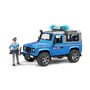 BRUDER - Masina de politie Land Rover Defender , Cu accesorii, Cu politist - 2