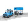 BRUDER - Masina de politie Land Rover Defender , Cu remorca, Cu cal, Cu politist - 5