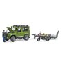 BRUDER - Set vehicule Masina de teren Land Rover Defender , Cu remorca, Cu motocicleta Ducati - 2