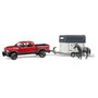 BRUDER - Masina De teren Ram 2500 , Cu remorca, Cu cal - 2