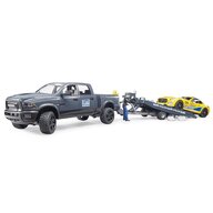 BRUDER - Masina De teren Ram 2500 , Cu masina de curse Roadster