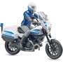 BRUDER - Motocicleta De politie Scrambler Ducati , Cu politist - 1