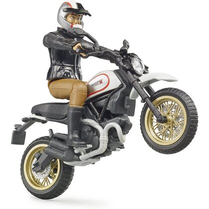 BRUDER - Motocicleta Scrambler Ducati Desert , Cu sofer