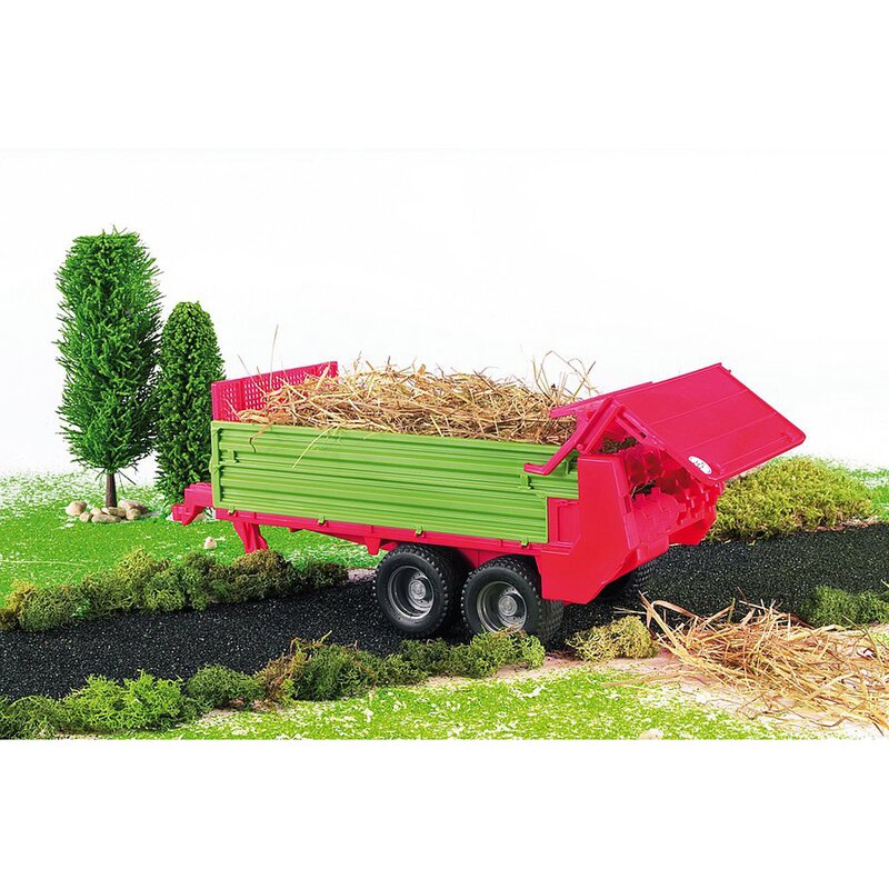 Bruder - remorca , pentru distribuit compost