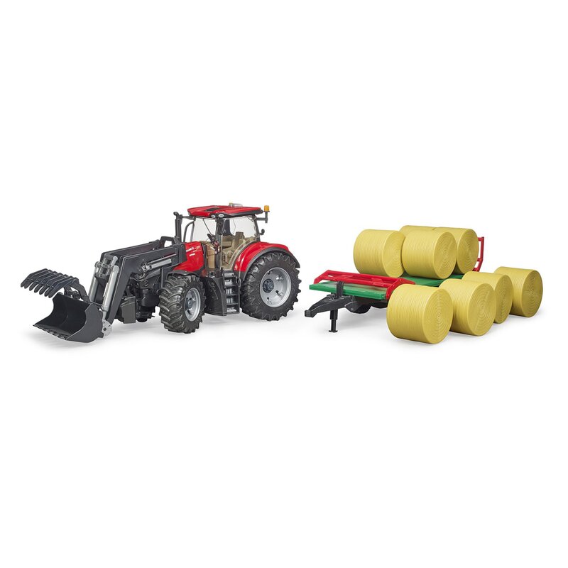 Bruder - tractor case ih optum 300 cvx , cu incarcator frontal