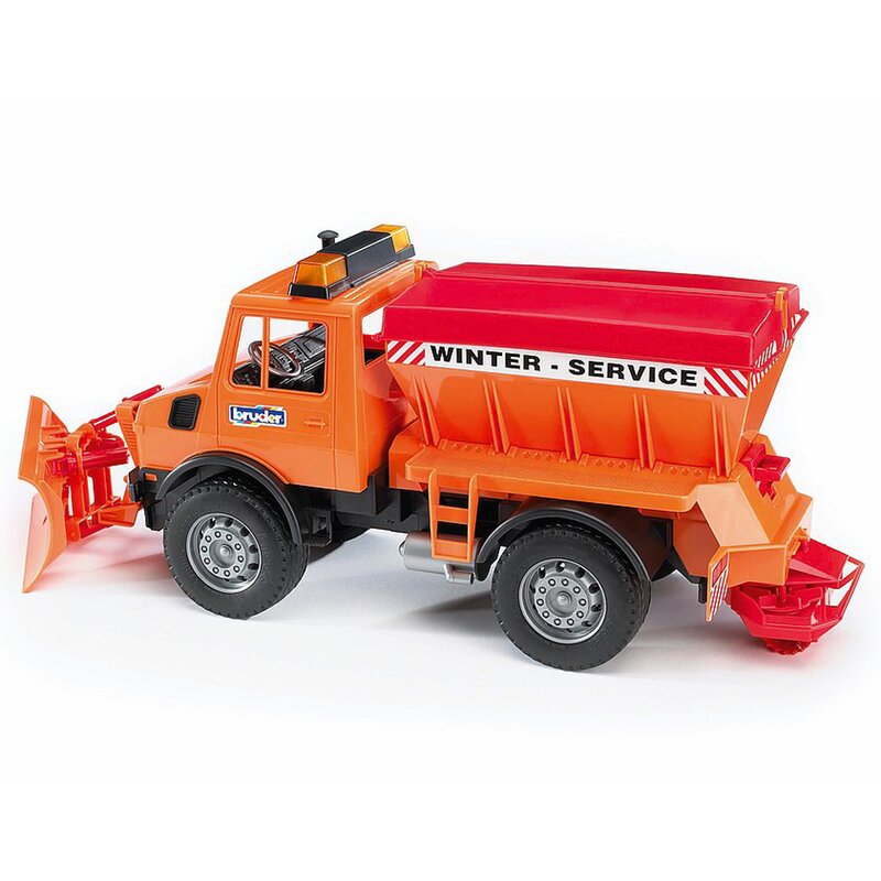 Bruder - autoutilitara utilaj zapada mercedes benz unimog cu plug