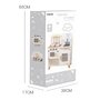 Bucatarie copii, Baby Mix, Din lemn, Cu accesorii, 85x60x28 cm, Conform cu EN 71-1,2,3, 3 ani+, White - 3