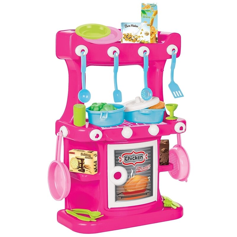 Pilsan Bucatarie Din Plastic Hamarat Kitchen Set Roz