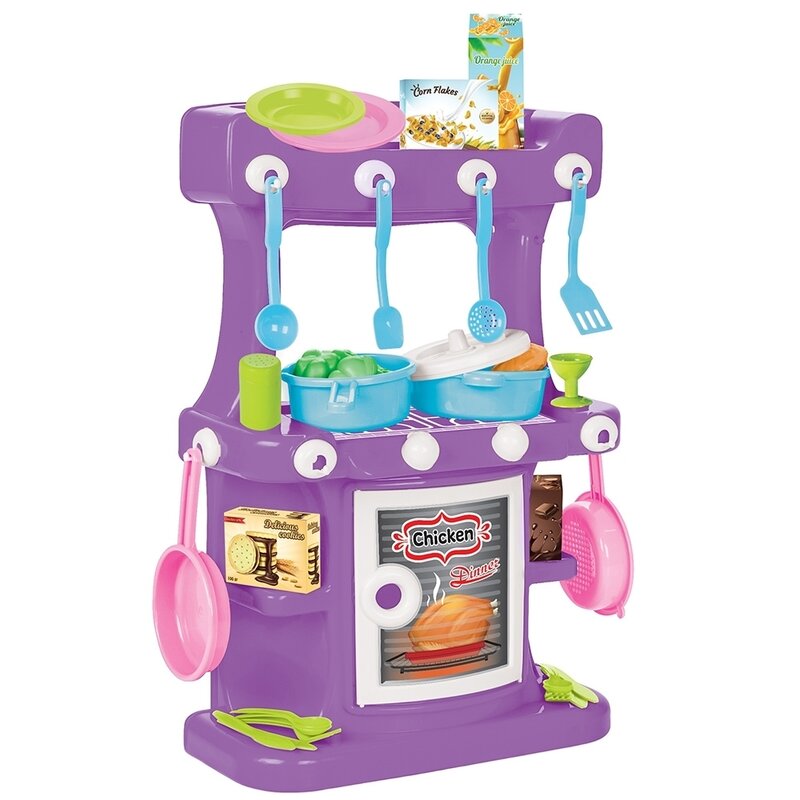 Pilsan - bucatarie din plastic hamarat kitchen set, violet