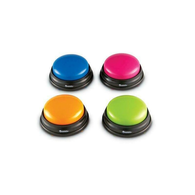 Learning resources - jucarie interactiva set buzzers 4 bucati, cu sunete pentru raspuns
