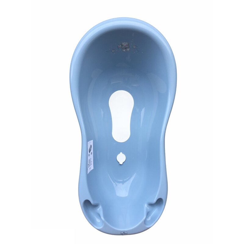 Lorelli - cadita 100 cm, cu dop, cu covor antiderapant, albastru
