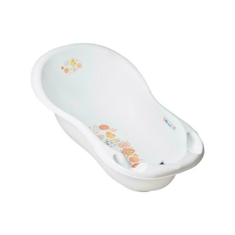Tega - cadita bebe cu senzor temperatura folk white 102 cm