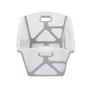 Cadita de baie cu pliere ultra-compacta, Jane, Oasis, Cu doua manere, 68 x 42 x 26 cm, Conform cu standardul european de siguranta EN 17072:2018, Pale - 6