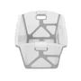 Cadita de baie cu pliere ultra-compacta, Jane, Oasis, Cu doua manere, 68 x 42 x 26 cm, Conform cu standardul european de siguranta EN 17072:2018, Pale - 6