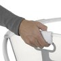 Cadita de baie cu pliere ultra-compacta, Jane, Oasis, Cu doua manere, 68 x 42 x 26 cm, Conform cu standardul european de siguranta EN 17072:2018, Pale - 9