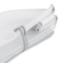 Cadita de baie cu pliere ultra-compacta, Jane, Oasis, Cu doua manere, 68 x 42 x 26 cm, Conform cu standardul european de siguranta EN 17072:2018, Pale - 12