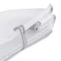 Cadita de baie cu pliere ultra-compacta, Jane, Oasis, Cu doua manere, 68 x 42 x 26 cm, Conform cu standardul european de siguranta EN 17072:2018, Pale - 12