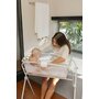 Cadita de baie cu pliere ultra-compacta, Jane, Oasis, Cu doua manere, 68 x 42 x 26 cm, Conform cu standardul european de siguranta EN 17072:2018, Pale - 4