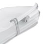 Cadita de baie cu pliere ultra-compacta, Jane, Oasis, Cu doua manere, 68 x 42 x 26 cm, Conform cu standardul european de siguranta EN 17072:2018, White - 9