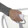 Cadita de baie cu pliere ultra-compacta, Jane, Oasis, Cu doua manere, 68 x 42 x 26 cm, Conform cu standardul european de siguranta EN 17072:2018, White - 12
