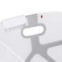 Cadita de baie cu pliere ultra-compacta, Jane, Oasis, Cu doua manere, 68 x 42 x 26 cm, Conform cu standardul european de siguranta EN 17072:2018, White - 14