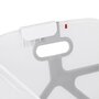 Cadita de baie cu pliere ultra-compacta, Jane, Oasis, Cu doua manere, 68 x 42 x 26 cm, Conform cu standardul european de siguranta EN 17072:2018, White - 15