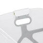 Cadita de baie cu pliere ultra-compacta, Jane, Oasis, Cu doua manere, 68 x 42 x 26 cm, Conform cu standardul european de siguranta EN 17072:2018, White - 16