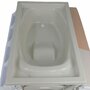 Cadita de baie cu suport, Bebe Stars, Coolness, Cu 2 pozitii anatomice, Cu masuta de infasat, Cu tavita si compartimente pentru sapun si burete, Cu dop Conform cu EN 112221-1,2, EN 71, 0-6 luni+, Mocha - 8
