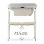 Cadita de baie cu suport, Jane, Flip Cu 2 pozitii anatomice, Cu masuta de infasat, Cu tavita si compartimente pentru  accesorii, Conform cu standardele europene EN 17072:2018EN 12221:2008+A1:2013, Iris - 8