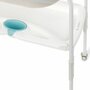 Cadita de baie cu suport, Jane, Flip Cu 2 pozitii anatomice, Cu masuta de infasat, Cu tavita si compartimente pentru  accesorii, Conform cu standardele europene EN 17072:2018EN 12221:2008+A1:2013, Iris - 11