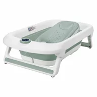 Cadita de baie pliabila, Primabobo, LUX, Cu termometru electronic, Cu dop pentru scurgere, Antiderapanta, 80×52 cm, Verde