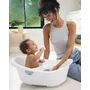 Cadita inteligenta, Skip Hop, 4 in 1, Cu insertii detasabile si suport de sezut, 0-2 ani, Cu dop termic si carlig de agatare, 72 x 49 x 31 cm, Alb/Albastru - 7