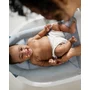 Cadita inteligenta, Skip Hop, 4 in 1, Cu insertii detasabile si suport de sezut, 0-2 ani, Cu dop termic si carlig de agatare, 72 x 49 x 31 cm, Alb/Albastru - 9