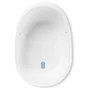 Cadita inteligenta, Skip Hop, 4 in 1, Cu insertii detasabile si suport de sezut, 0-2 ani, Cu dop termic si carlig de agatare, 72 x 49 x 31 cm, Alb/Albastru - 3