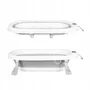 Cadita pliabila cu suport, Primabobo, Milo, Cu sezlong de baie, Cu termometru electronic, Cu dop de scurgere, Cu accesorii, Antiderapanta, Conform cu EN71, Gri - 7