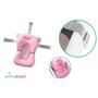Cadita pliabila, Primabobo, Genua Premium, Cu termometru, dop si suport anatomic, Conform cu standardul european de securitate EN71, 80 x 50 x 22, Roz - 20