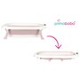 Cadita pliabila, Primabobo, Genua Premium, Cu termometru, dop si suport anatomic, Conform cu standardul european de securitate EN71, 80 x 50 x 22, Roz - 23