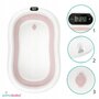 Cadita pliabila, Primabobo, Genua Premium, Cu termometru, dop si suport anatomic, Conform cu standardul european de securitate EN71, 80 x 50 x 22, Roz - 24